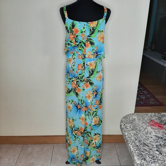 EUC!!! Denim 24/7 Tropical Maxi - Picture 6 of 10